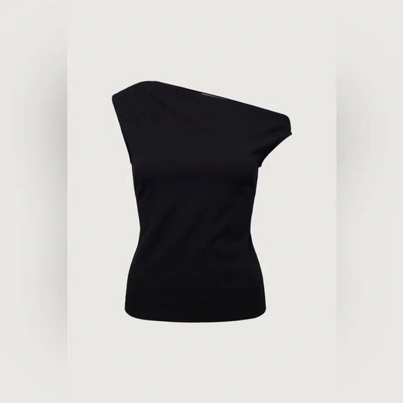 OAK & FORT ASYMMETRIC OFF THE SHOULDER TANK - NWOT - Picture 5 of 6